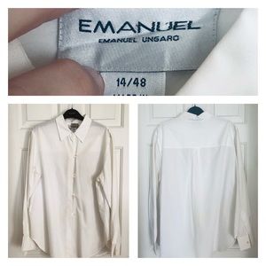 Vintage 90’s Emanuel Ungaro classic white shirt